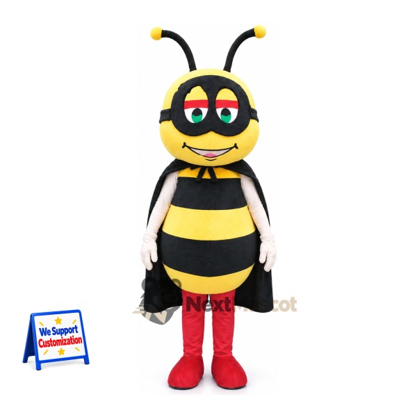 Bee Mascot Costume - Red Boots for Garden Events