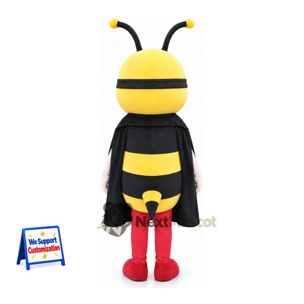 Bee Mascot Costume - Red Boots for Garden Events Bee Mascot Costume - Red Boots for Garden Events