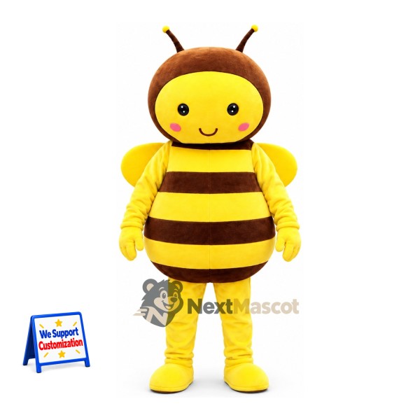 Bee Mascot Costume - Brown and Yellow for Pollinator Events
