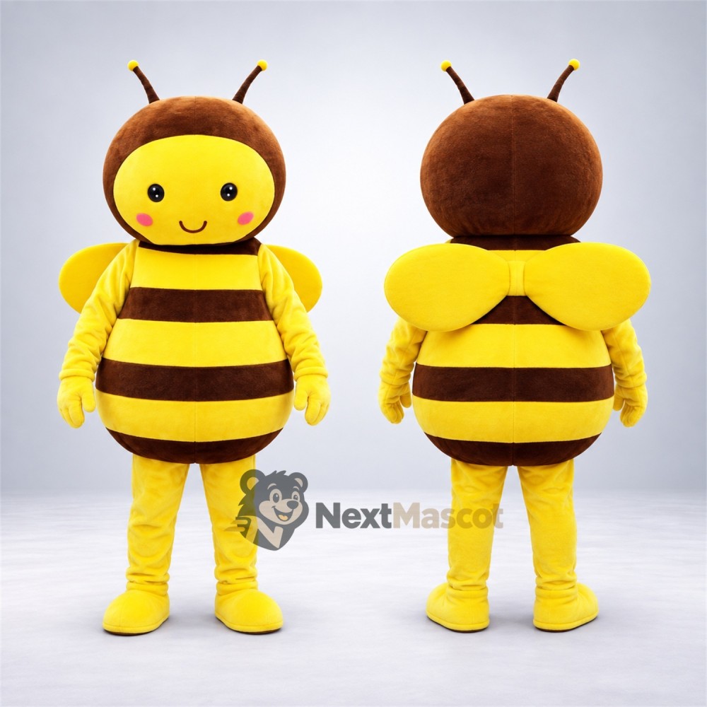 Bee Mascot Costume - Brown and Yellow for Pollinator Events Bee Mascot Costume - Brown and Yellow for Pollinator Events