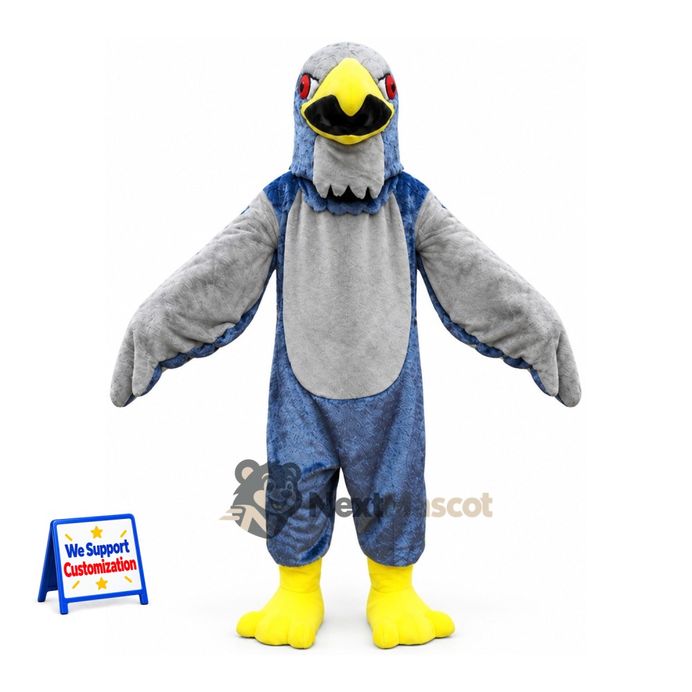 Eagle Mascot Costume - Gray Eagle Mascot Costume - Gray