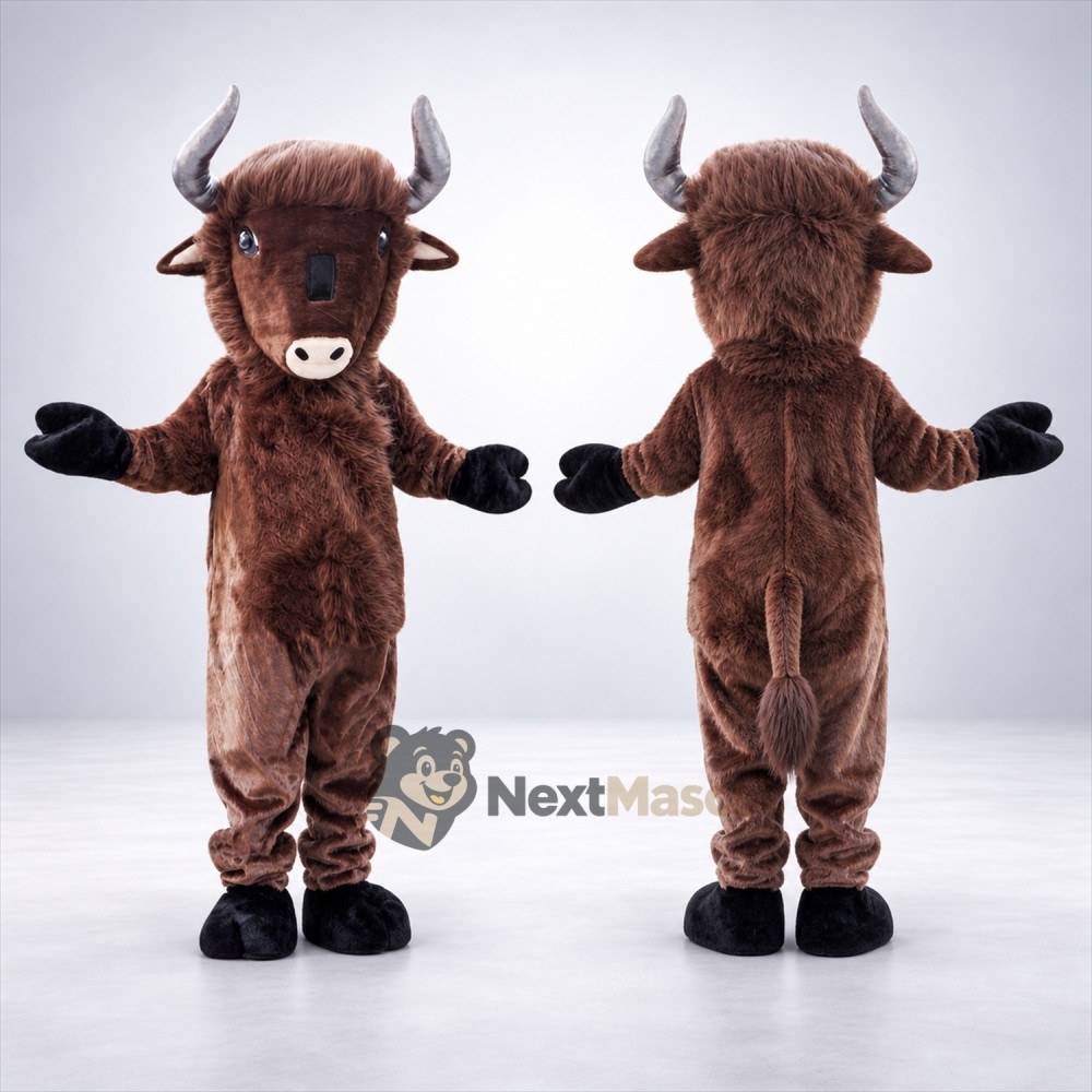 Bull Mascot Costume - Brown for Sports Days Bull Mascot Costume - Brown for Sports Days