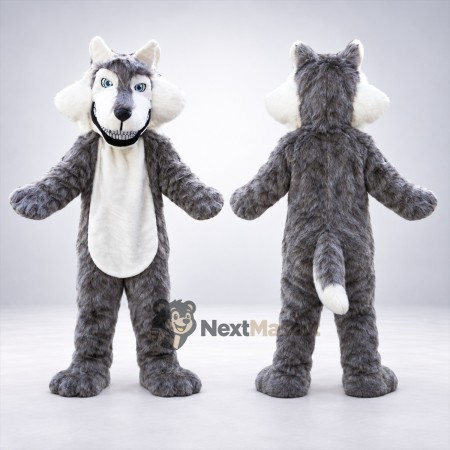 Wolf Mascot Costume - Gray for Fairs Wolf Mascot Costume - Gray for Fairs