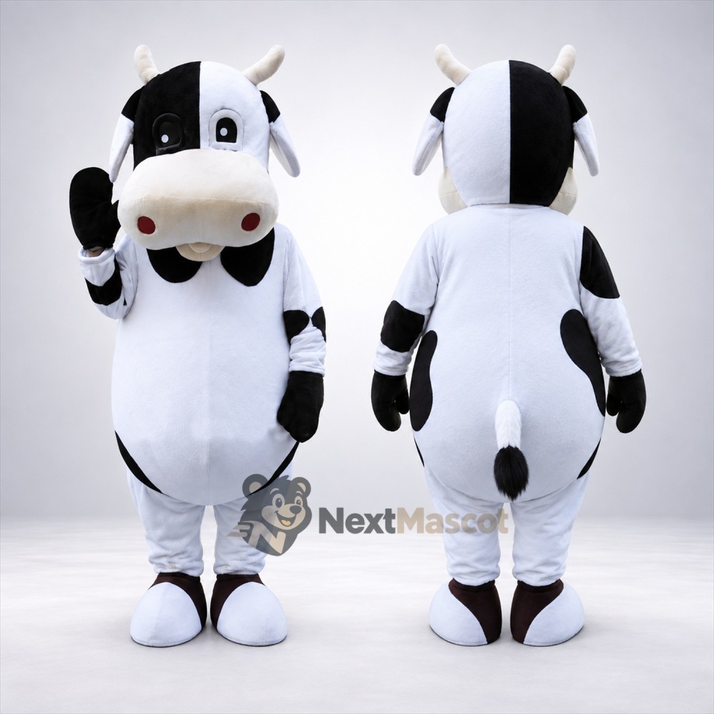 Cow Mascot Costume - Spotted for Carnivals Cow Mascot Costume - Spotted for Carnivals