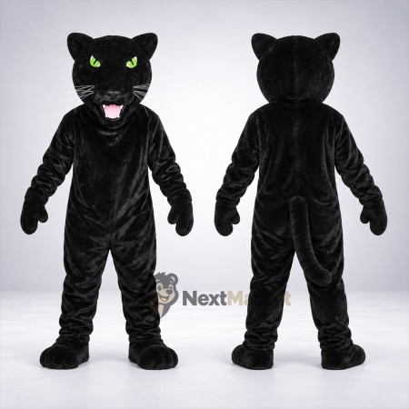 Panther Mascot Costume - Black for Festivals Panther Mascot Costume - Black for Festivals