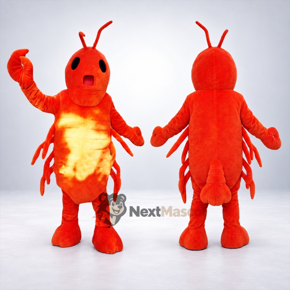 Lobster Mascot Costume - Red for Beach Parties Lobster Mascot Costume - Red for Beach Parties