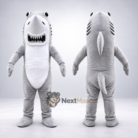 Shark Mascot Costume - Gray for Aquarium Shows Shark Mascot Costume - Gray for Aquarium Shows
