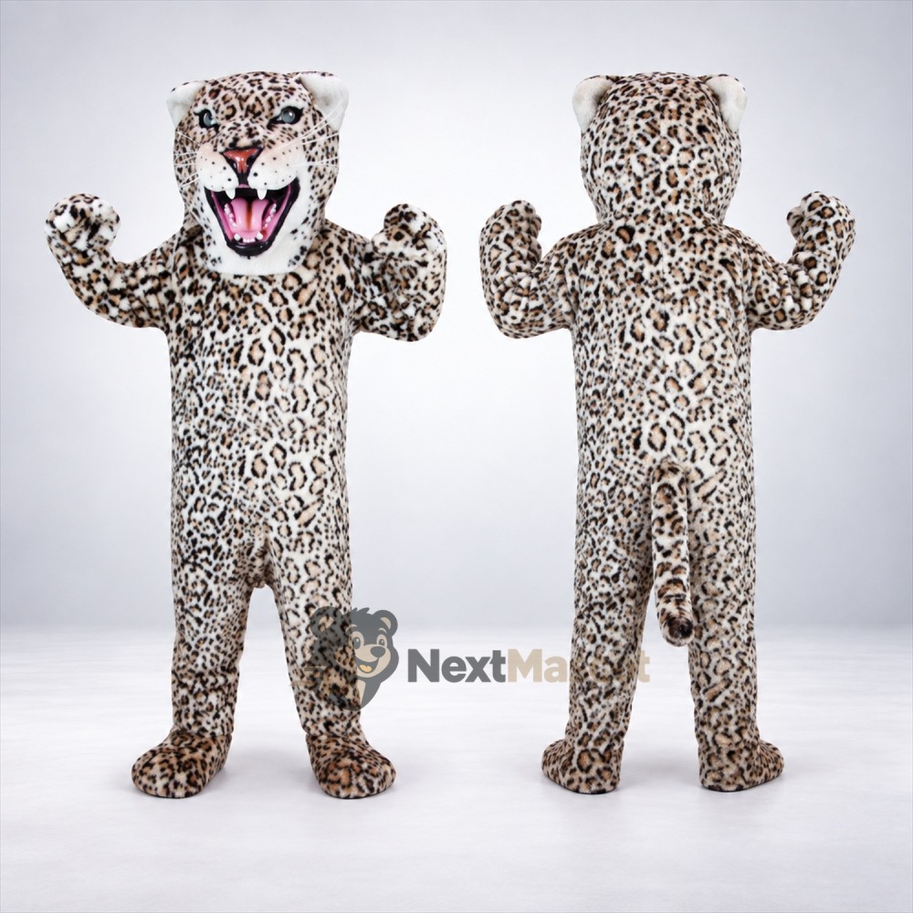 Leopard Mascot Costume - Spotted for Birthday Parties Leopard Mascot Costume - Spotted for Birthday Parties