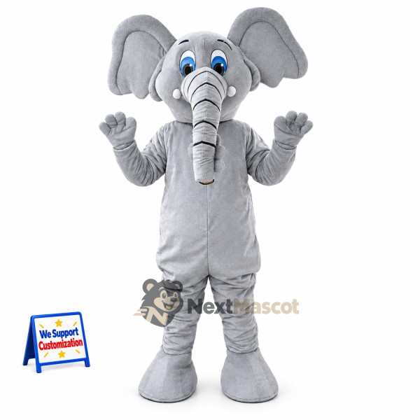 Elephant Mascot Costume - Gray for Sports Days