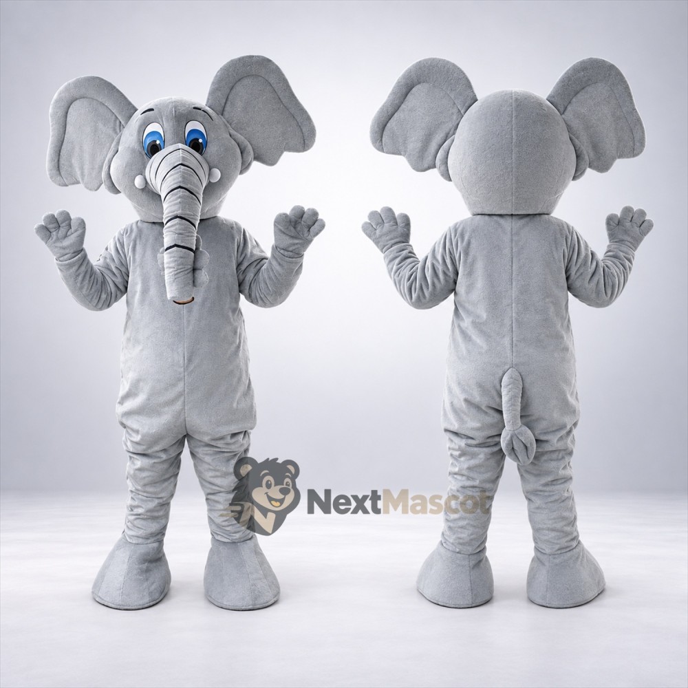 Elephant Mascot Costume - Gray for Sports Days Elephant Mascot Costume - Gray for Sports Days