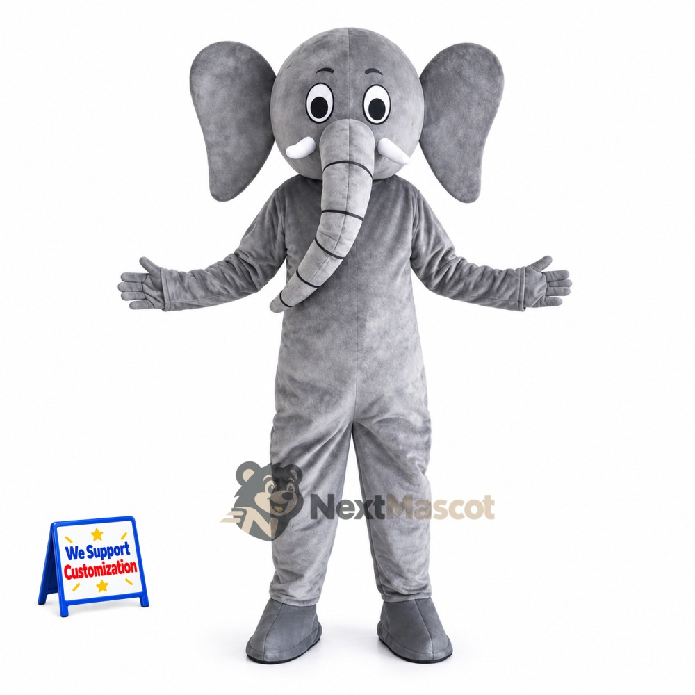 Elephant Mascot Costume - Gray for School Spirit Elephant Mascot Costume - Gray for School Spirit