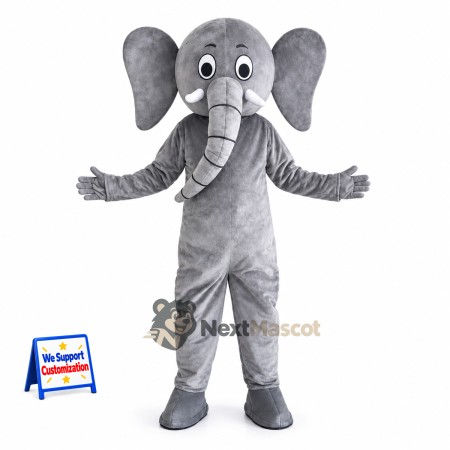 Elephant Mascot Costume - Gray for School Spirit Elephant Mascot Costume - Gray for School Spirit
