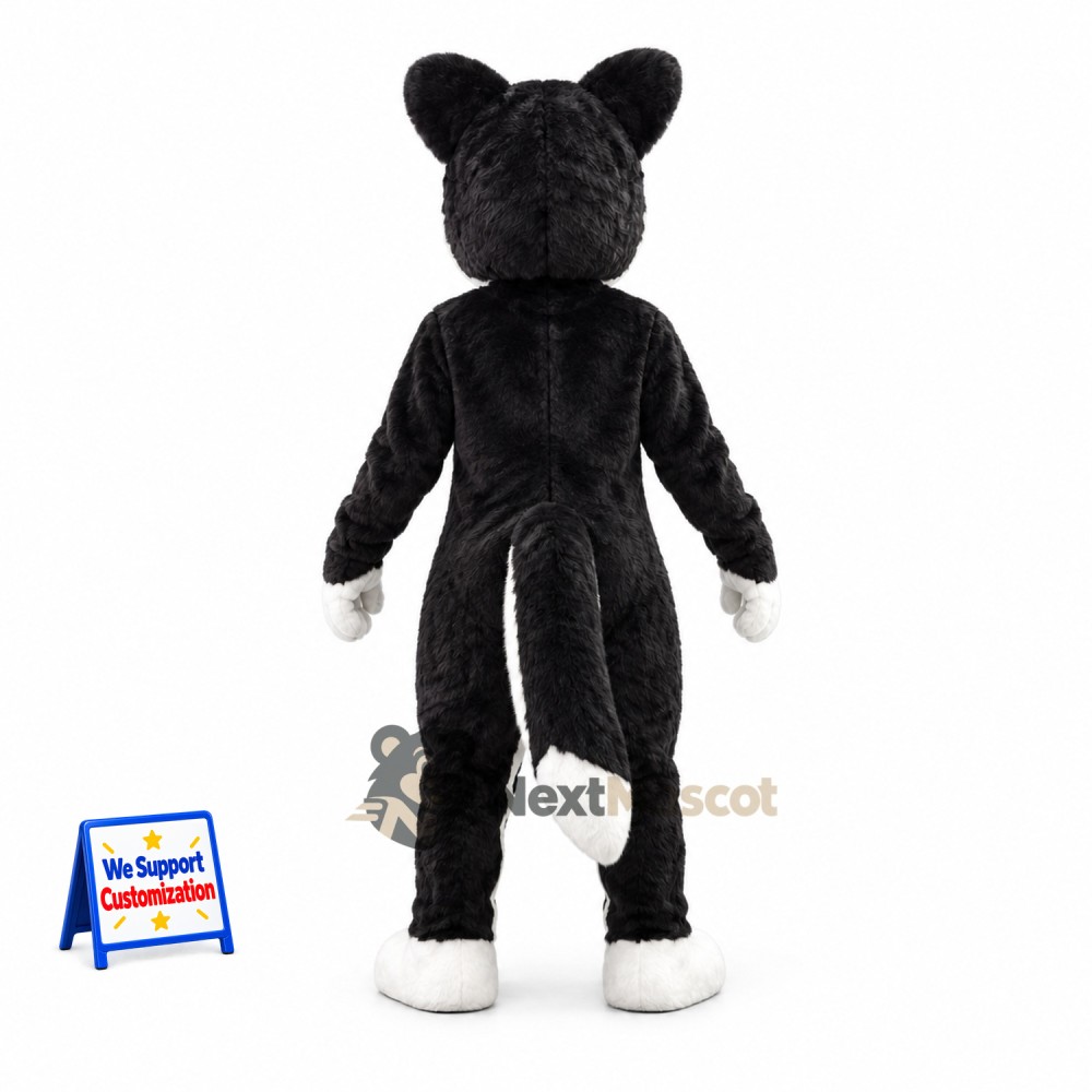 Dog Mascot Costume - Black and White for Community Events Dog Mascot Costume - Black and White for Community Events