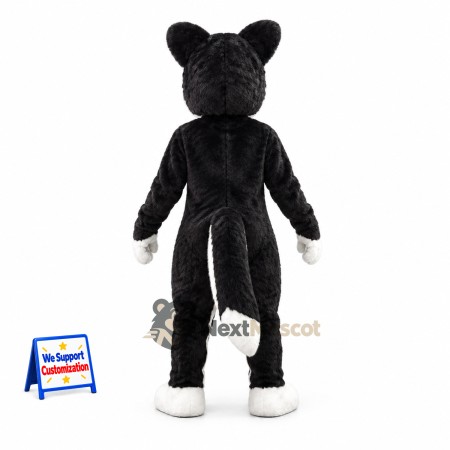 Dog Mascot Costume - Black and White for Community Events Dog Mascot Costume - Black and White for Community Events