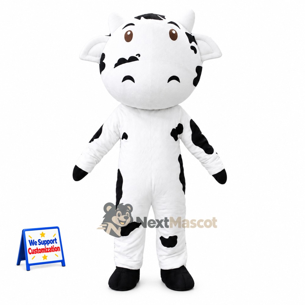 Cow Mascot Costume - Spotted for Family Events Cow Mascot Costume - Spotted for Family Events