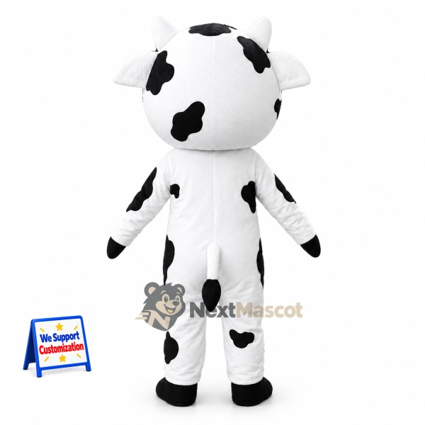 Cow Mascot Costume - Spotted for Family Events Cow Mascot Costume - Spotted for Family Events