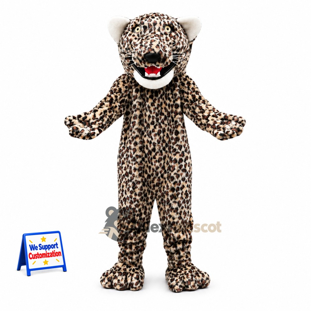 Leopard Mascot Costume - Spotted for School Spirit Leopard Mascot Costume - Spotted for School Spirit