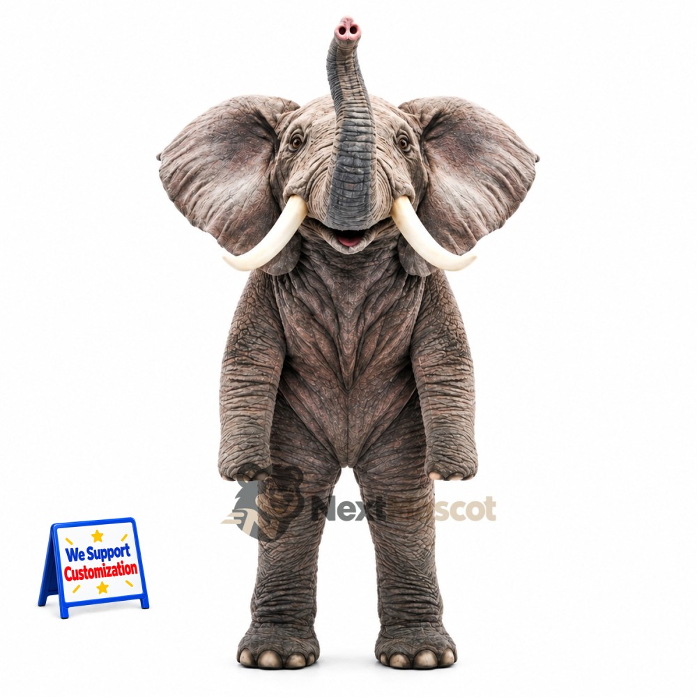 Elephant Mascot Costume - Gray for Pep Rallies Elephant Mascot Costume - Gray for Pep Rallies
