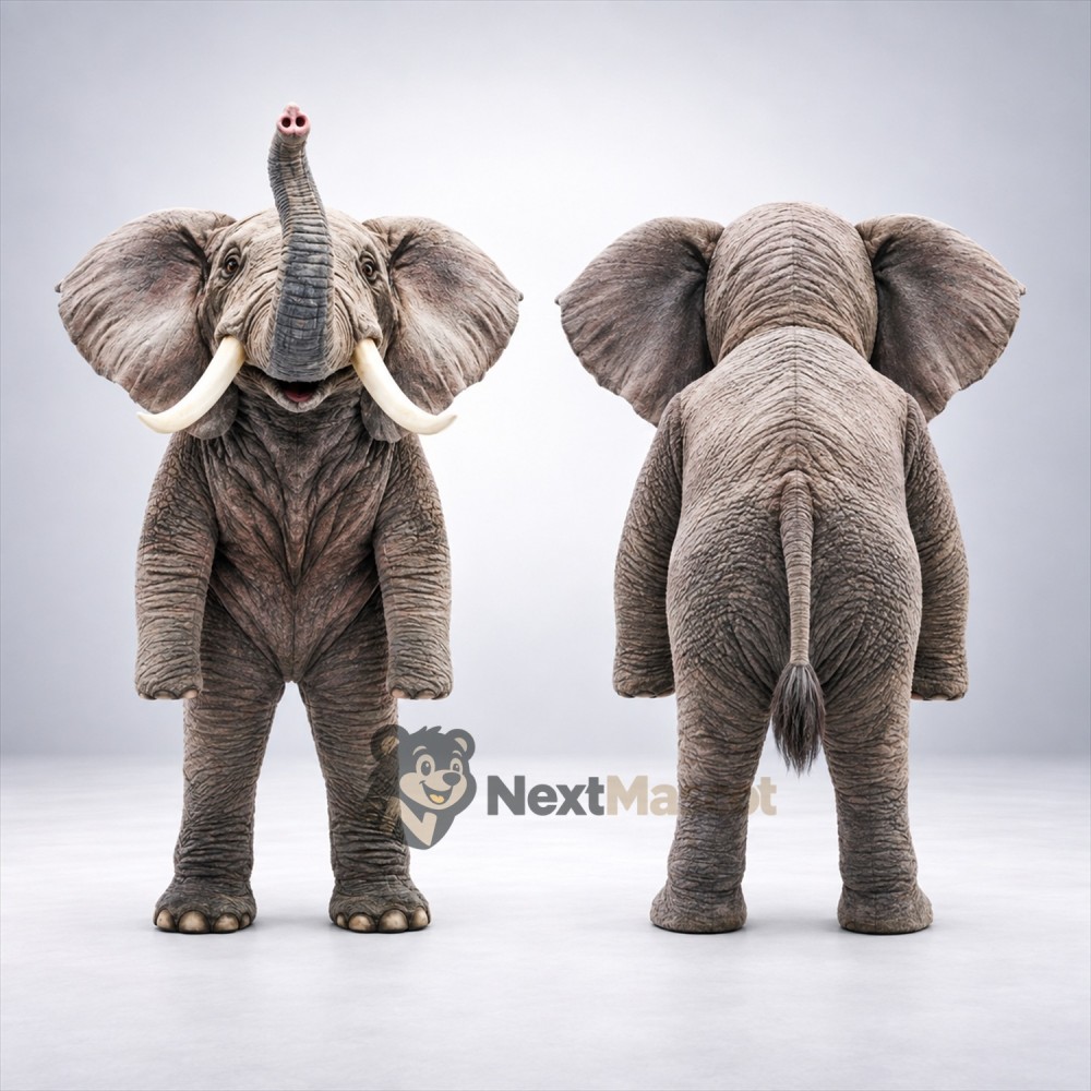 Elephant Mascot Costume - Gray for Pep Rallies Elephant Mascot Costume - Gray for Pep Rallies