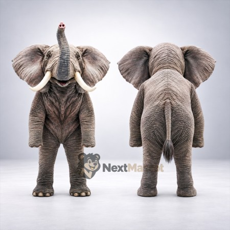 Elephant Mascot Costume - Gray for Pep Rallies Elephant Mascot Costume - Gray for Pep Rallies