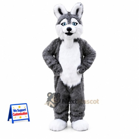 Husky Mascot Costume - Gray for Pep Rallies Husky Mascot Costume - Gray for Pep Rallies