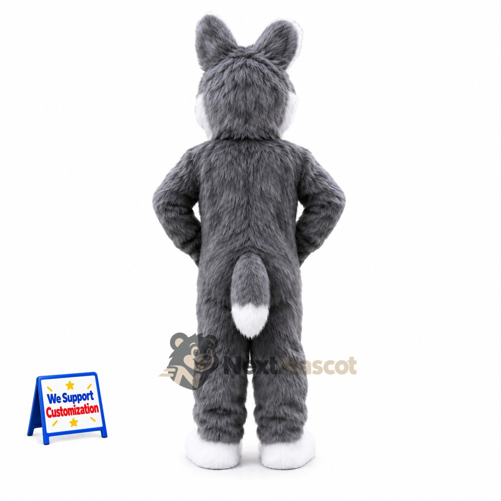 Husky Mascot Costume - Gray for Pep Rallies Husky Mascot Costume - Gray for Pep Rallies