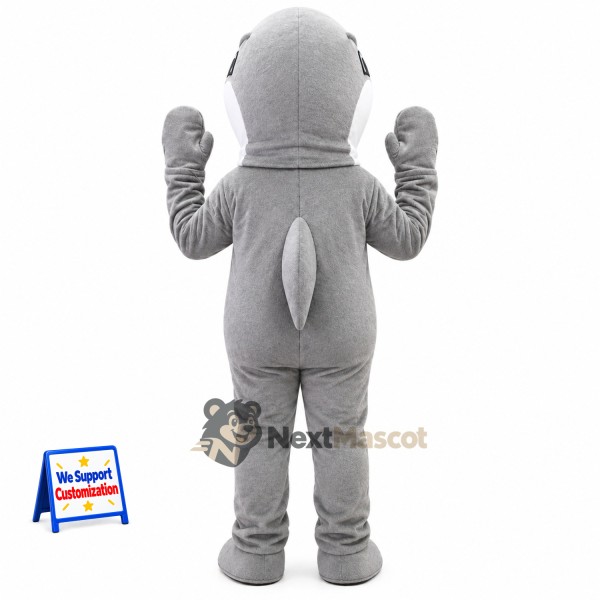 Dolphin Mascot Costume - Gray for Aquarium Events Dolphin Mascot Costume - Gray for Aquarium Events
