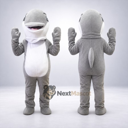 Dolphin Mascot Costume - Gray for Aquarium Events Dolphin Mascot Costume - Gray for Aquarium Events