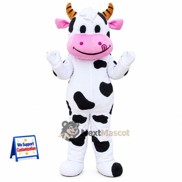 Cow Mascot Costume - Spotted for Fundraisers