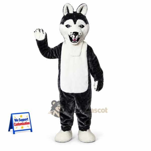Husky Mascot Costume - Black and White for School Events