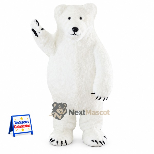 Polar Bear Mascot Costume for School Spirit