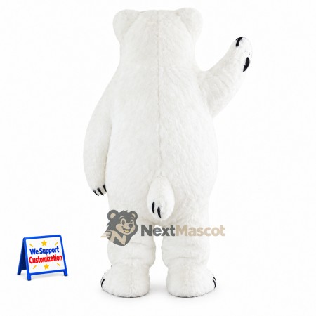 Polar Bear Mascot Costume for School Spirit Polar Bear Mascot Costume for School Spirit