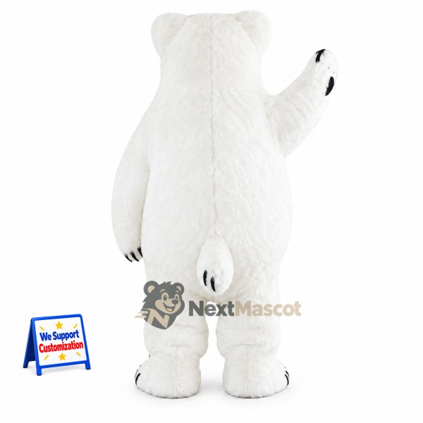 Polar Bear Mascot Costume for School Spirit Polar Bear Mascot Costume for School Spirit