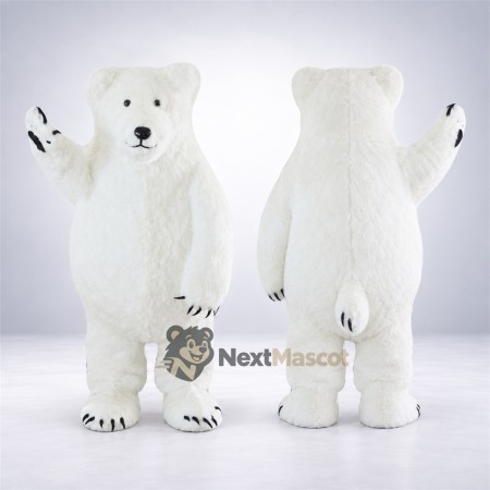 Polar Bear Mascot Costume for School Spirit Polar Bear Mascot Costume for School Spirit