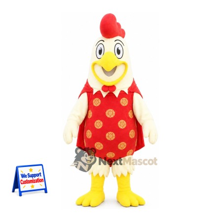 Chicken Mascot Costume - Red Dress Chicken Mascot Costume - Red Dress