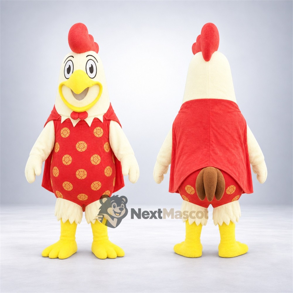Chicken Mascot Costume - Red Dress Chicken Mascot Costume - Red Dress