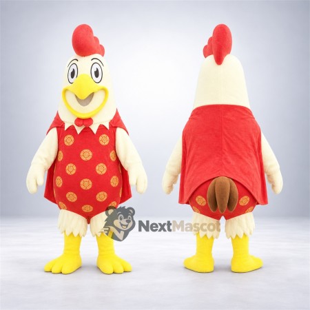 Chicken Mascot Costume - Red Dress Chicken Mascot Costume - Red Dress