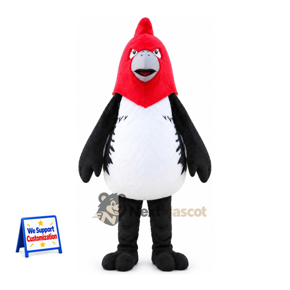 Woodpecker Mascot Costume - Red Woodpecker Mascot Costume - Red