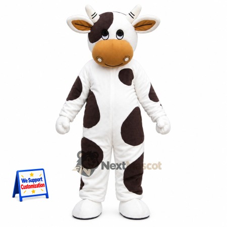 Cow Mascot Costume - Spotted for Promotions Cow Mascot Costume - Spotted for Promotions