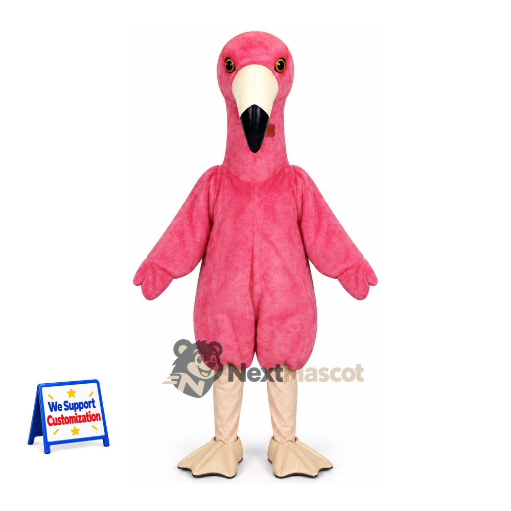 Flamingo Mascot Costume - Pink for Parades Flamingo Mascot Costume - Pink for Parades