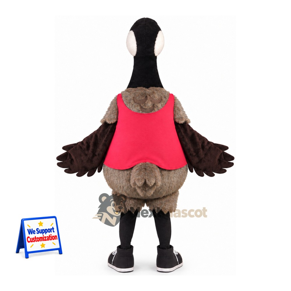 Canada Goose Mascot Costume - Red Shirt Canada Goose Mascot Costume - Red Shirt
