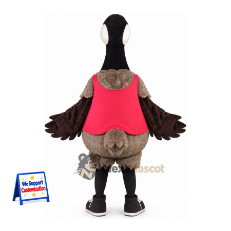 Canada Goose Mascot Costume - Red Shirt Canada Goose Mascot Costume - Red Shirt