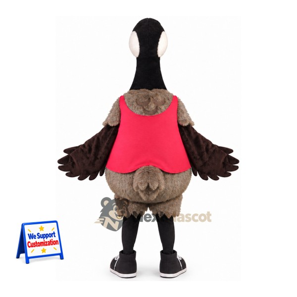 Canada Goose Mascot Costume - Red Shirt Canada Goose Mascot Costume - Red Shirt