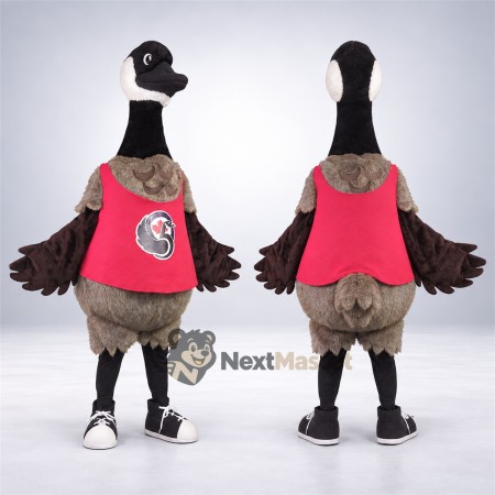 Canada Goose Mascot Costume - Red Shirt Canada Goose Mascot Costume - Red Shirt