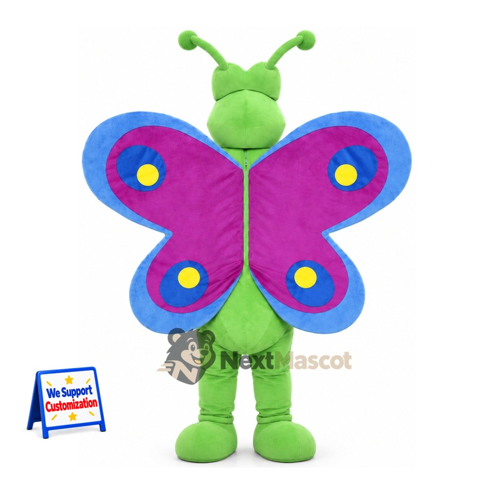 Butterfly Mascot Costume - Green