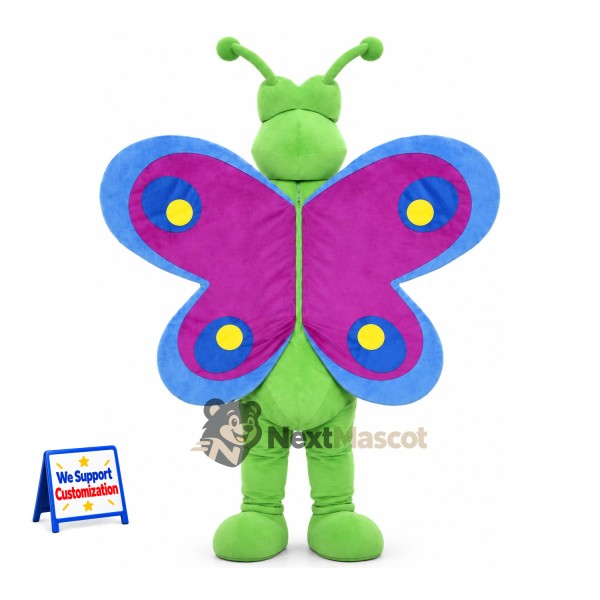 Butterfly Mascot Costume - Green