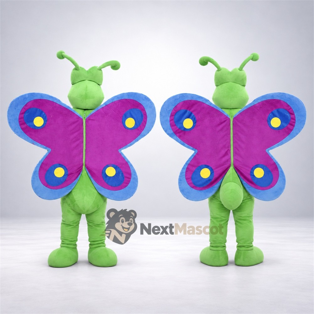 Butterfly Mascot Costume - Green