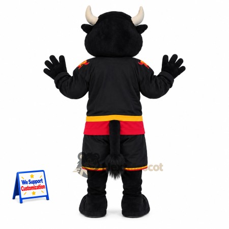 Bull Mascot Costume - Black Uniform Bull Mascot Costume - Black Uniform