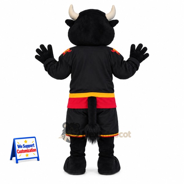 Bull Mascot Costume - Black Uniform Bull Mascot Costume - Black Uniform
