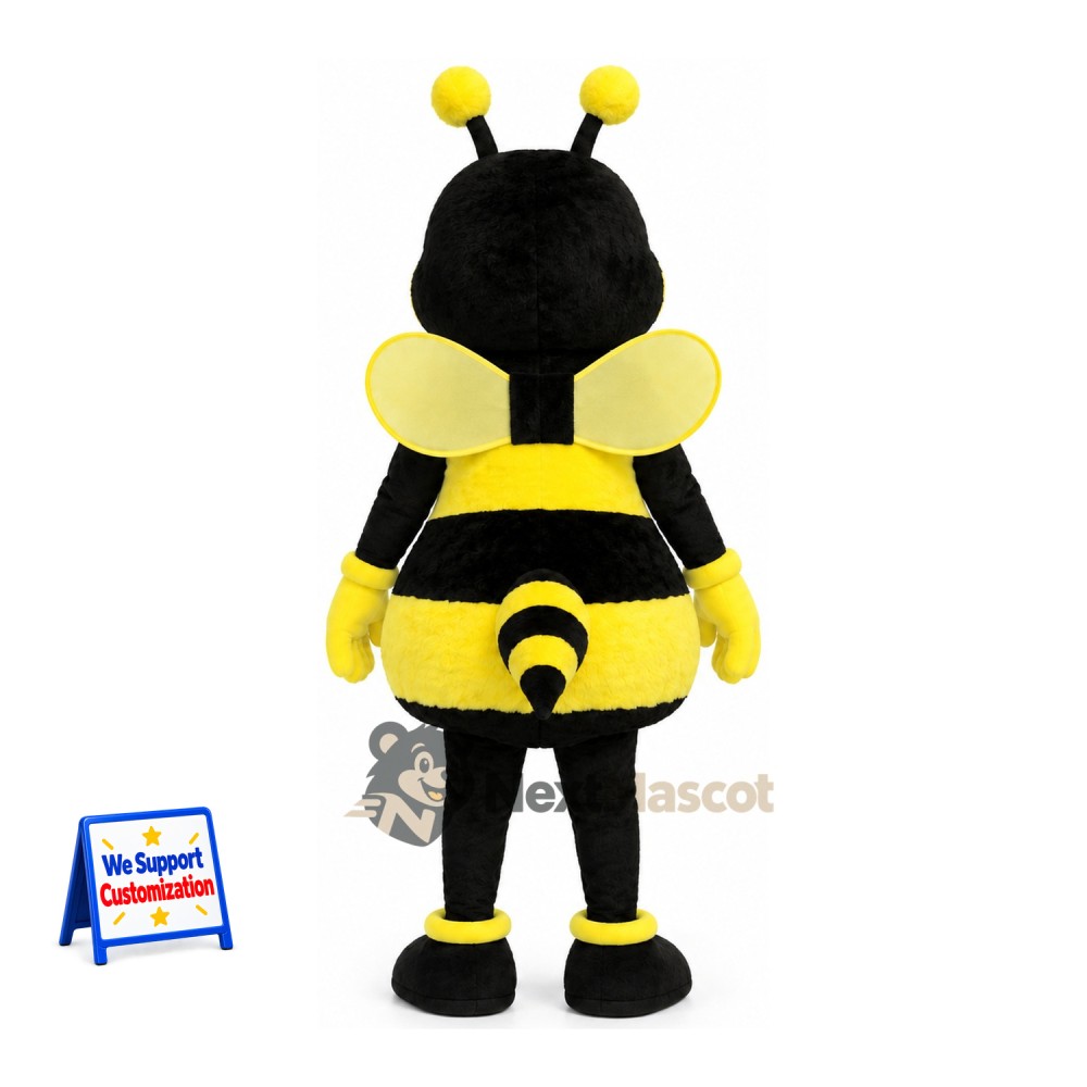 Bee Mascot Costume - Yellow, Round Yellow Wings Bee Mascot Costume - Yellow, Round Yellow Wings